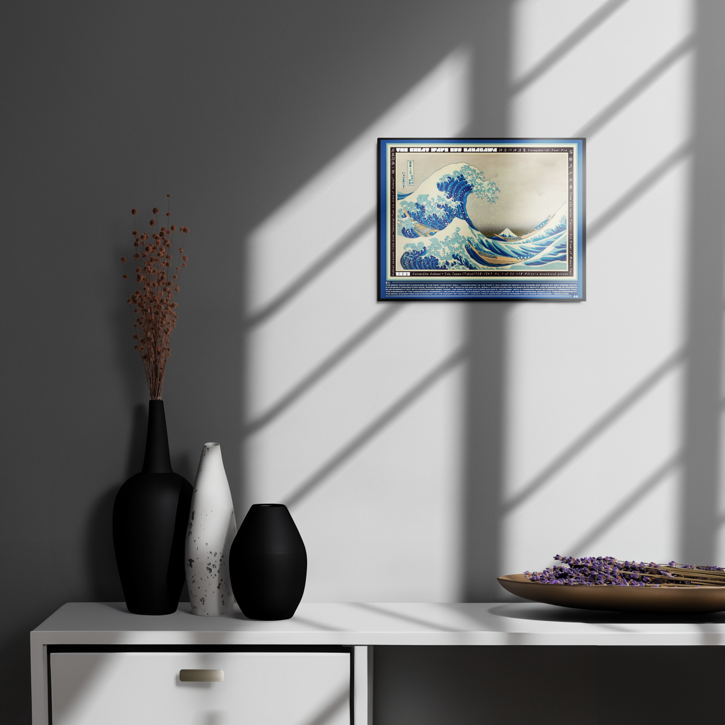 11x14 Polished Metal • FUJI 46 Series / № 1 • THE GREAT WAVE OFF KANAGAWA - Remastered •