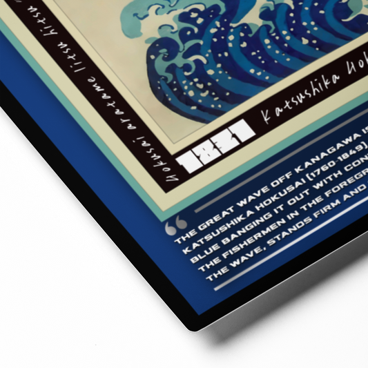 11x14 Polished Metal • FUJI 46 Series / № 1 • THE GREAT WAVE OFF KANAGAWA - Remastered •