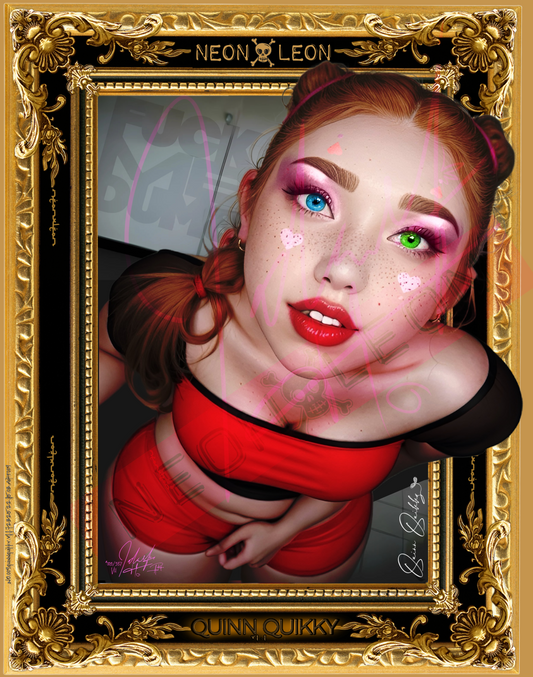 [METAL] HI-GLOSS 11x14  • Ai℞t® Toxic Teens™ Series / № 009 • Quinn Quikky • VS1:1 • #009 of 357 Made on Demand in USA NO TARIFFS