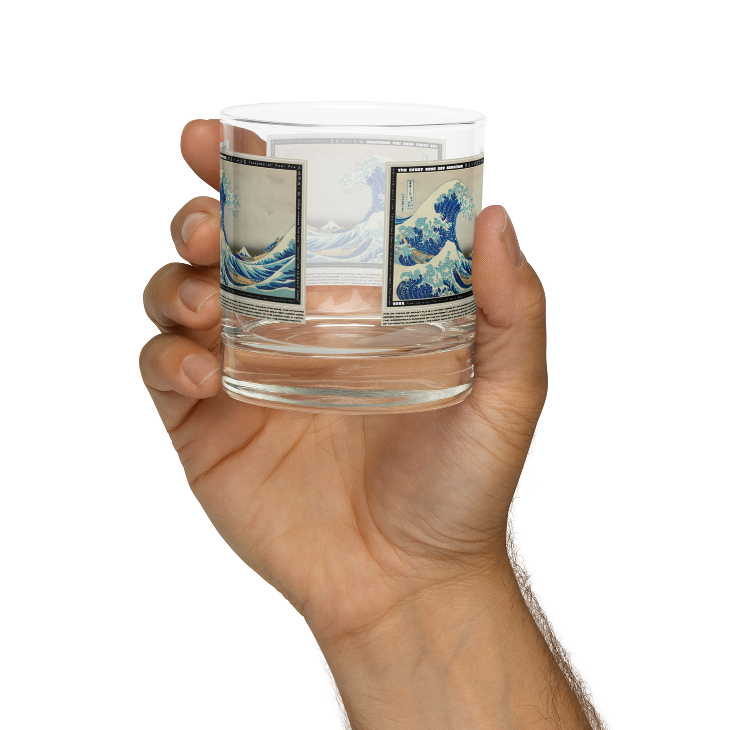 [Glass] 'The Great Wave Off Kanagawa' - FUJI 46 - • Premium Whiskey Glass •