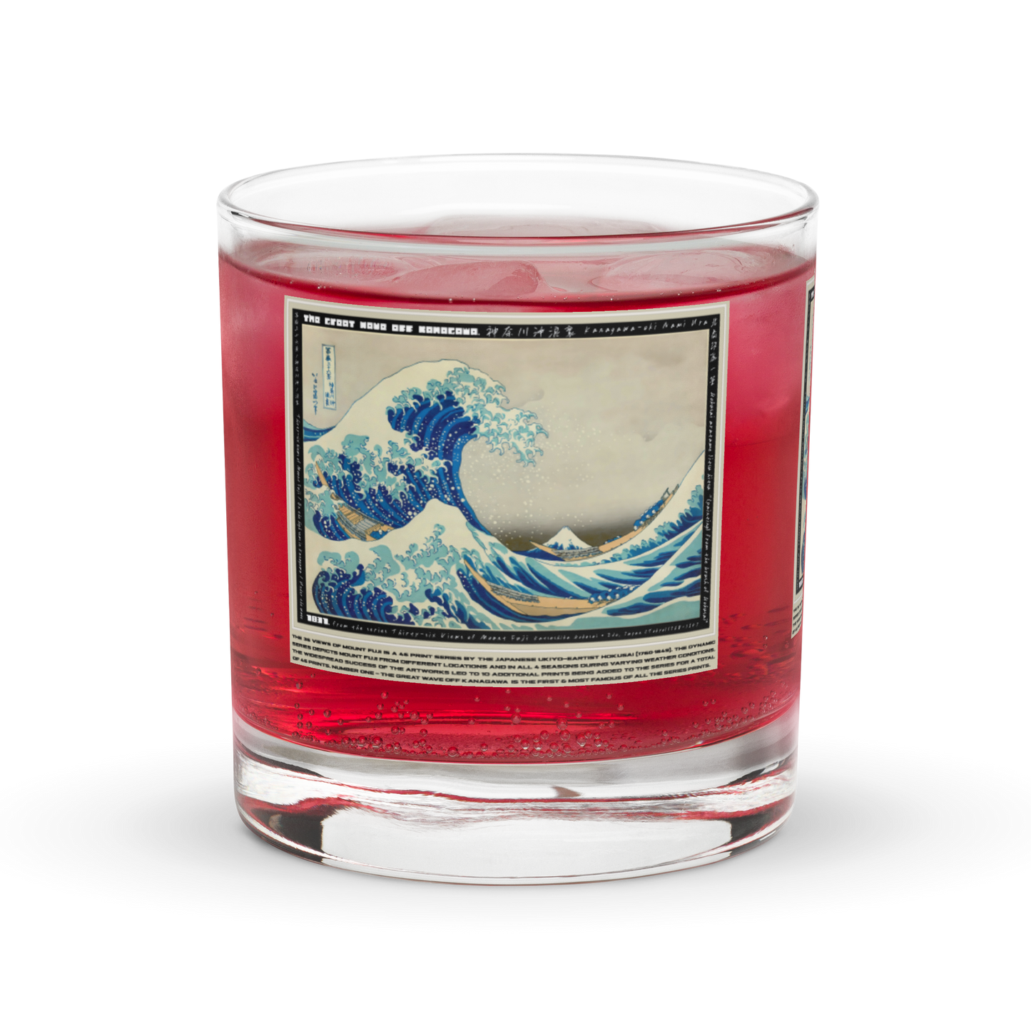 [Glass] 'The Great Wave Off Kanagawa' - FUJI 46 - • Premium Whiskey Glass •