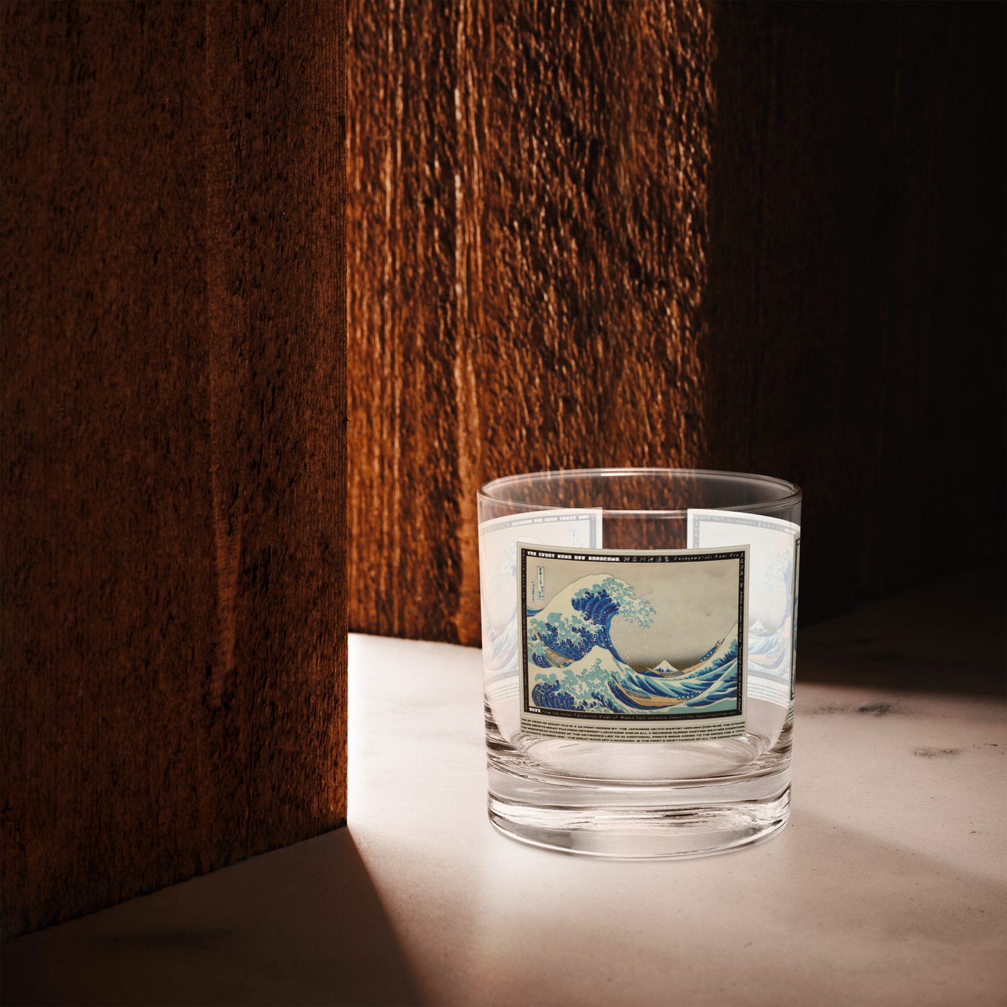 [Glass] 'The Great Wave Off Kanagawa' - FUJI 46 - • Premium Whiskey Glass •