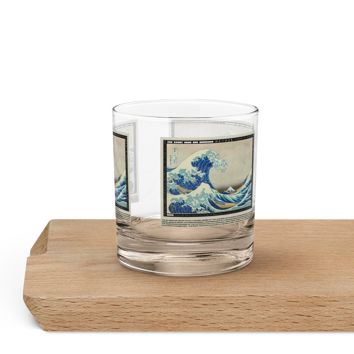 [Glass] 'The Great Wave Off Kanagawa' - FUJI 46 - • Premium Whiskey Glass •
