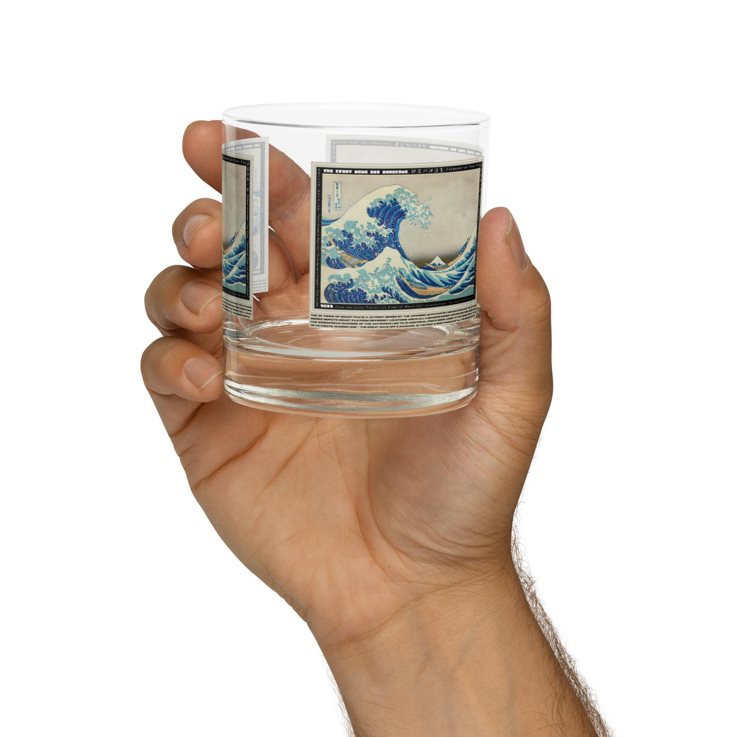 [Glass] 'The Great Wave Off Kanagawa' - FUJI 46 - • Premium Whiskey Glass •