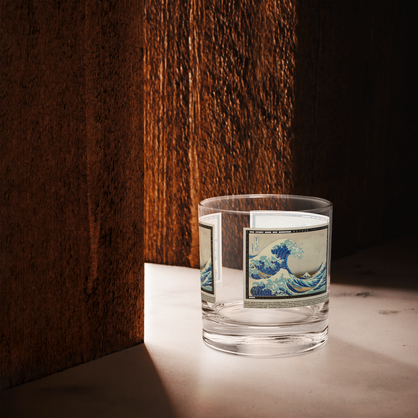 [Glass] 'The Great Wave Off Kanagawa' - FUJI 46 - • Premium Whiskey Glass •