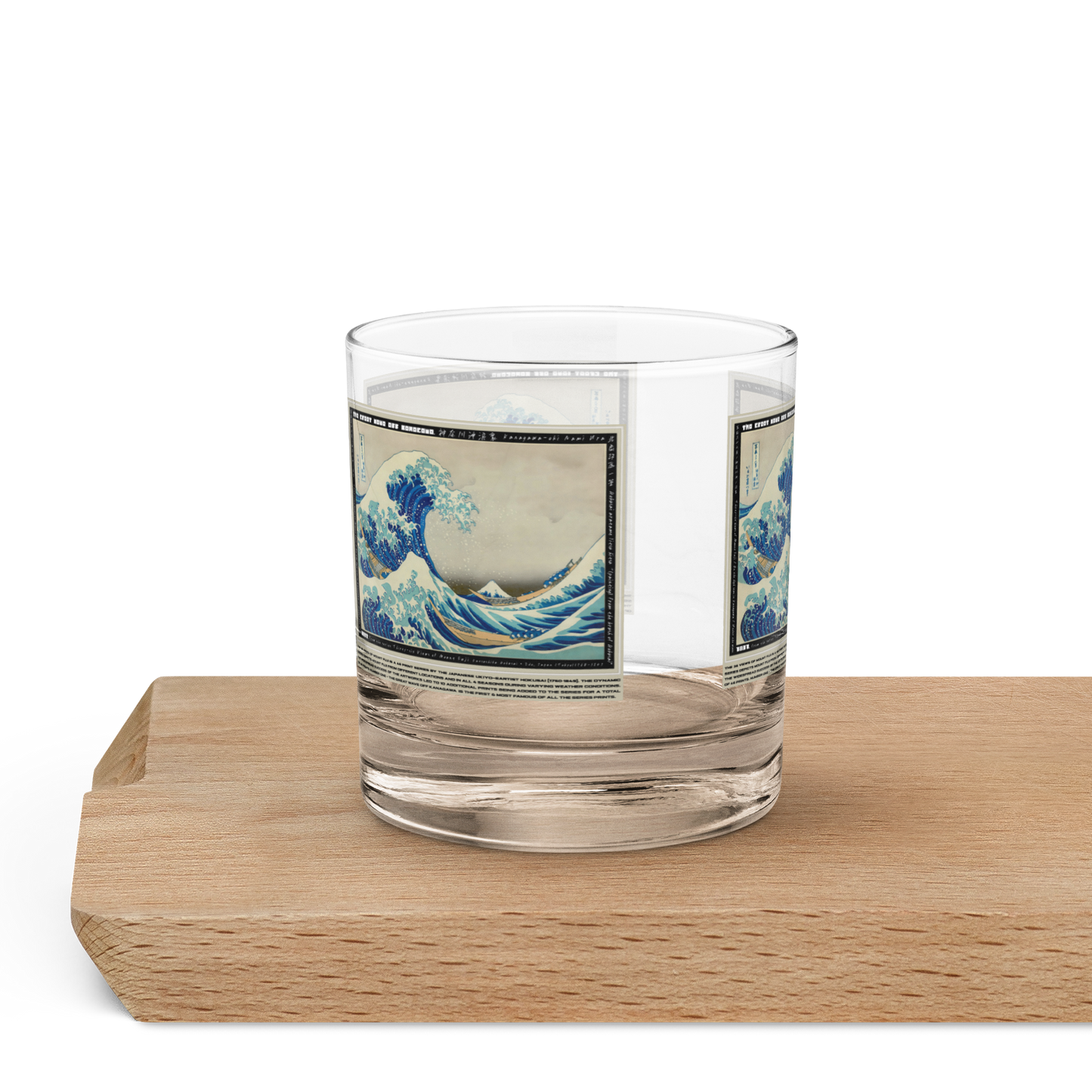 [Glass] 'The Great Wave Off Kanagawa' - FUJI 46 - • Premium Whiskey Glass •