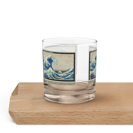 [Glass] 'The Great Wave Off Kanagawa' - FUJI 46 - • Premium Whiskey Glass •