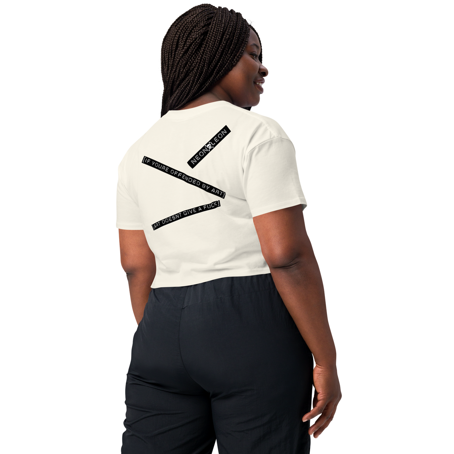 [Cotton] • Society Seriously Sucks • 100% Combed Cotton Crop [Not Quite White] Crop Top