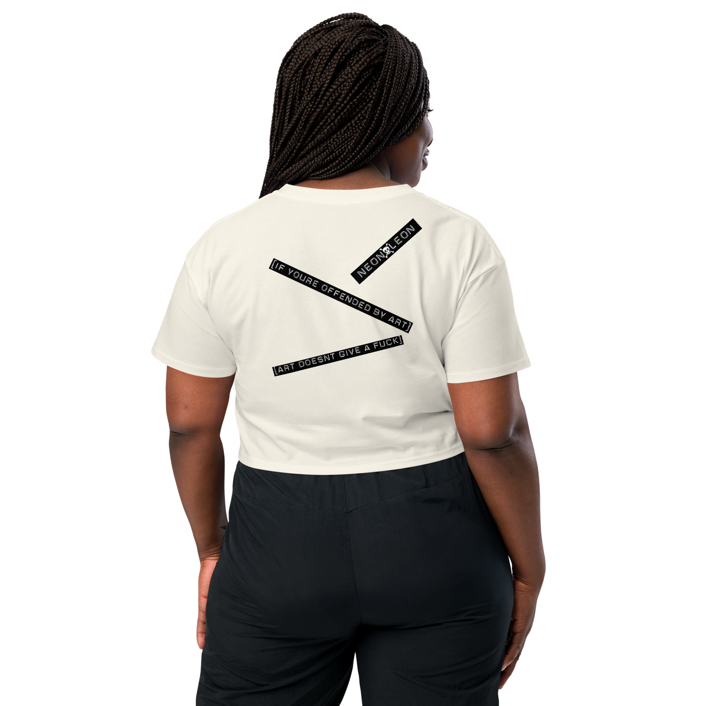 [Cotton] • Society Seriously Sucks • 100% Combed Cotton Crop [Not Quite White] Crop Top